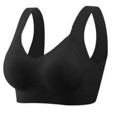Women's Anti-Sagging Lift Support Wireless Seamless Bra – Push Up, Side Smoothing, No-Slip Straps, V-Neck (6 Colors)
