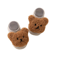 Baby Socks Winter Warm Non-Skid Cotton Gray S/0 Years