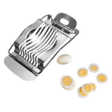 Stainless Steel Egg Cutter 1 Packs Multi-Functional Egg Fruit Slicer Egg Divider Kitchen Utility Gadget