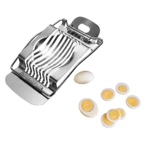 Stainless Steel Egg Cutter 1 Packs Multi-Functional Egg Fruit Slicer Egg Divider Kitchen Utility Gadget