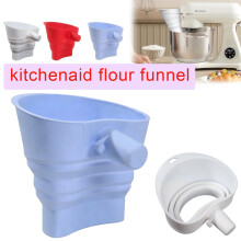 Foldable Silicone Flour Funnel for KitchenAid Stand Mixer – Non-Stick, Heat-Resistant, Dishwasher Safe