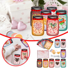 Heart-Shaped Gift Bags 48-Pack – Valentine’s, Birthday, Wedding, Baby Shower, Christmas & Thank You Goodie Bags (Compatible with Standard Sizes)
