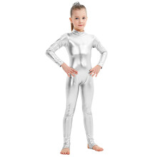 Kids Long Sleeve Slimming Romper with Sequins for Ages 10-12