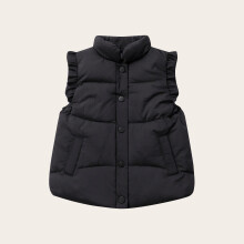 Dětská termo vesta bez rukávů, zip vpředu, polyester, 3-12 let