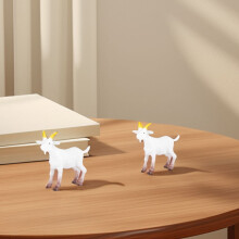 FRCOLOR Mini Goat and Lamb Figurines Set 3pcs
