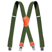 Herren-Hosenträger mit X-förmigem Rücken und 4 Clips, verstellbar