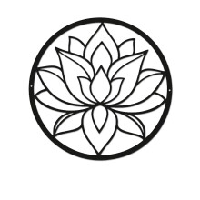 1pc Metal Art Lotus Shape Wall Hanging Decor Indoor Fashion home background Decor Dining Room Wall Hanging Livingroom bedroom decora