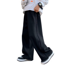 Guttesportjoggebukser, løstsittende termobukse, lodden, utsvingt klokkebunn, enkel lang bootcut, høst/vinter 2026, 9 år