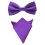 10 Sets Men Satin Solid Bowtie Bow Tie Handkerchief Pocket Square Hanky Set 1