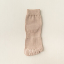 par herr bomullsstrumpor till mitten av vaden, stretchiga tåseparatorer, sportkorta strumpor