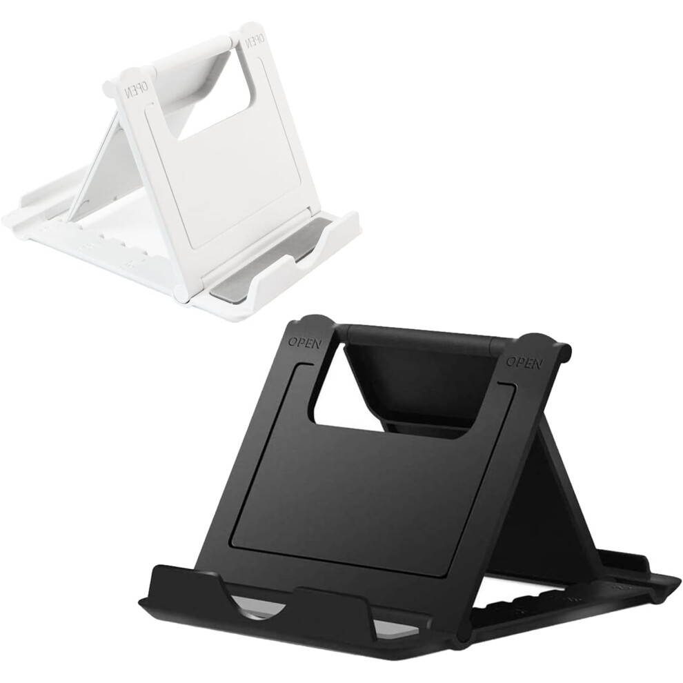 2-Pack Portable Foldable Phone Stand For Desk Â Universal Adjustable Kickstand Compatible With Iphone, Ipads, Kindle, Android 9448483986762