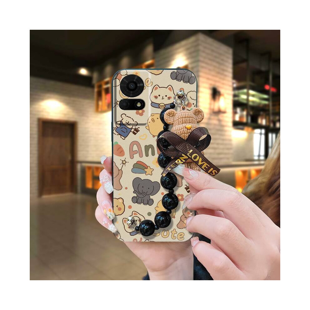 Phone Case Compatible With Tcl 50Le/T510spp Â Soft Anti-Knock, Waterproof, Silicone Cartoon Bear Design, Skin-Friendly & Dirt-Resistant 9448483986557