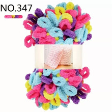 3 Rolls Finger Blanket Yarns Puffy Loop Yarn Soft Crochet Yarns Fluffy Finger Knitting Yarns Chunky Hand Woven Fluffy Yarns for DIY Knitting Crafts