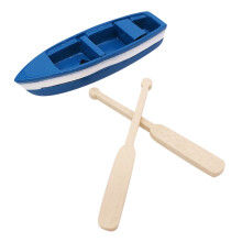 Mini trä mini resin modell båt hantverk dockhus tillbehör för hem leksak och gör-det-själv