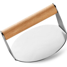 Smash Burger Press, Rustfrit Stål Non-stick Hamburger Presse Patty Maker til Flad Top Stegeplade, Grill, BBQ, Køkken - Rundt Tilbehør (6,2”