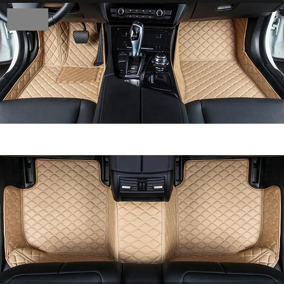 Floor Mats For Mercedes Eclass 20192023 W213 Leather Custom Fit Waterproof Nonslip Easy Clean Beige 9771547643111