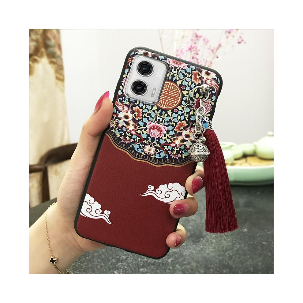 Moto G 5G 2023 Phone Case – Waterproof, Shockproof, Dirt-Resistant Tpu Case With Chinese Bell Design & Tassel 9448483989503