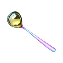 PRYESS Multi-Purpose Soup Spoon, Deep-Bowl Stainless Steel Spoon for Kitchen, Mirror-Polished & Safe