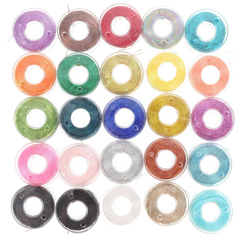 25 Pcs Hand Embroidery Threads Assorted Color for Sewing Projects and Art Projects