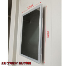 HEMOTON Compact White Plastic Mirror with Design for Home Use Small Mirror for Locker and Dresser