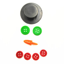 Snowman Decorating Kit Detachable Reusable Plastic Durable Snowman DIY Making Kit for Garden