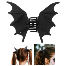 Gothic Bat Wing Hair Clips Halloween Hair Accessories For Women Strong Hold Metal Hair Clips Cute Bat Design Party Hair Styling Decoration