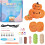Halloween & Thanksgiving Crochet Kit for Beginners – Pumpkin Pattern with Video Tutorials, DIY Craft Gift 1
