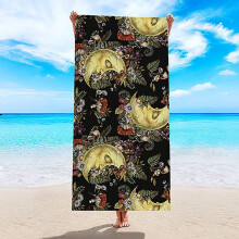 Beach Towel Quick-Drying Towel Microfiber Bath Towel Double-Sided Velvet Quick-Drying Printing Swimming
