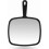 Hand Mirror Square Black 12.4 x 9 Inches 1