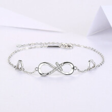 Fashion Personalized Love 925 Sterling Silver Cross Bracelet