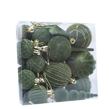 Christmas Pendant Ornaments Shatterproof Decorative Hanging Ornaments for Festive Indoor Outdoor Baubles Christmas Tree Decorations 24PCS