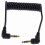 Spiral audio cable jack right angle 90 degree 3.5mm jack auxiliary cable 1