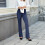 Bootcut-Anzughose für Damen,-Schwarz XXL 5