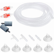 15 Pcs Aquarium Air Pump Accessories Airline Tubing Stone Cylinder For Aquarium Fish Tank