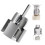 Integrated Pipe Thread Cutting Tool & Wire Opener, Drill-Compatible PVC Threader Kit (3/4"), Compatible with Electric Drill 1