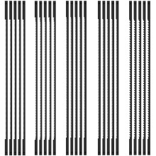 25Pcs Scroll Saw Blade Set, 6.5" High Carbon Steel, Clean Cut Wood Blades, Pin End, Compatible with Standard Scroll Saws