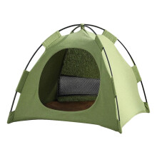 Portable Pet Shelter Foldable Dog & Cat Tent for Travel and Camping Lightweight Indoor/Outdoor Canvas Cabin for Small Animals
