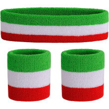 Schweißband-Set, Sport-Stirnband-Armband-Set, Schweißbänder aus Frottee, Schweißband für Handgelenke, Stirnbänder, feuchtigkeitsableitendes,