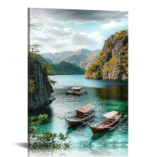 Natural Scenery Canvas Wall Art, Canvas Prints Wall Art for Living Room Bathroom Bedroom Office, Art Print Painting for Home Decorations - 12x16in