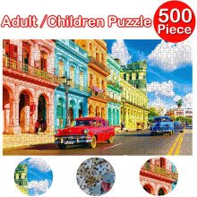 Joc de puzzle mare pentru adulți cu 500 de piese – Jucărie provocatoare și relaxantă, cadou personalizat perfect pentru prieteni și familie!
