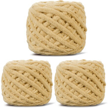 Plush Chenille Chunky Yarn 100g (54.6yd), Bulky Soft Velvet Yarn for Crochet, Knitting, Amigurumi, Baby & Blanket – Compatible with Standard