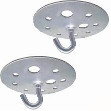 Kovový okrúhly stropný hák, 90 mm odolný lustrový hák, 2 kusy