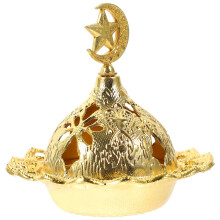 4er-Set goldene Kerzenhalter, Räuchergefäße, Aromadekoration fürs Büro