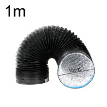 Flexibel PVC-aluminiumfolieventilationsrör för köksavgasslang avgaskanal 100 cm