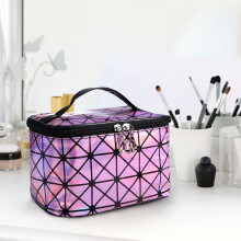 Nécessaire portátil para maquiagem com grande capacidade de armazenamento, organizador de cosméticos para viagem, nécessaire de higiene pessoal,