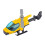 Diecast Legering Helikopter Tårtdekoration Julklapp Samling Flygplan Gul 1