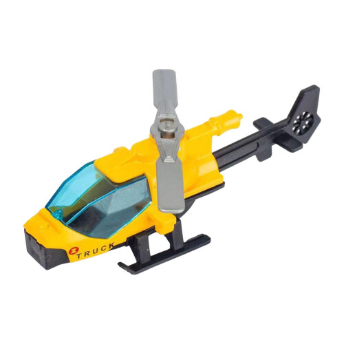 Diecast Legering Helikopter Tårtdekoration Julklapp Samling Flygplan Gul