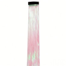 pezzo di extension per capelli con fili metallici senza cuciture, pronte da indossare e facili da rimuovere, per Natale, matrimoni, feste,