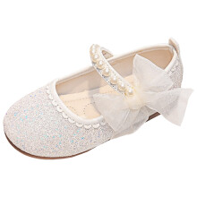Girls Mary Jane Shoes Dress Shoes Toddler Girl School Shoes for Girls Dress Mary Jane Party Wedding Princess Shoes White 4.5-5 Years