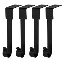 4-Pack Christmas Stocking Hooks – Adjustable Mantel Hangers for Stockings & Garland, No-Tool Heavy Duty Metal (10lb, Rustproof), compatible with